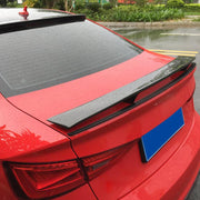 Audi A3 Sline S3 8V 8V.5 Sedan 2014-2020 Rear Roof Spoiler Carbon Fiber