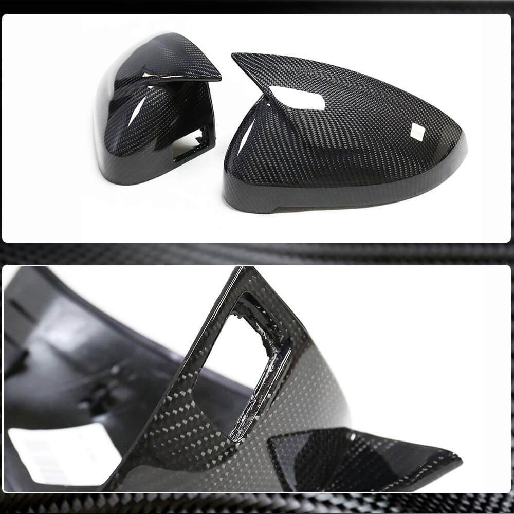 Audi A4 Sline S4 RS4 A5 B9 Mirror Covers Pair LHD  Replacement Carbon Fiber