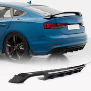 Audi A5 Sline S5 2017-2019 Rear Bumper Diffuser Carbon Fiber