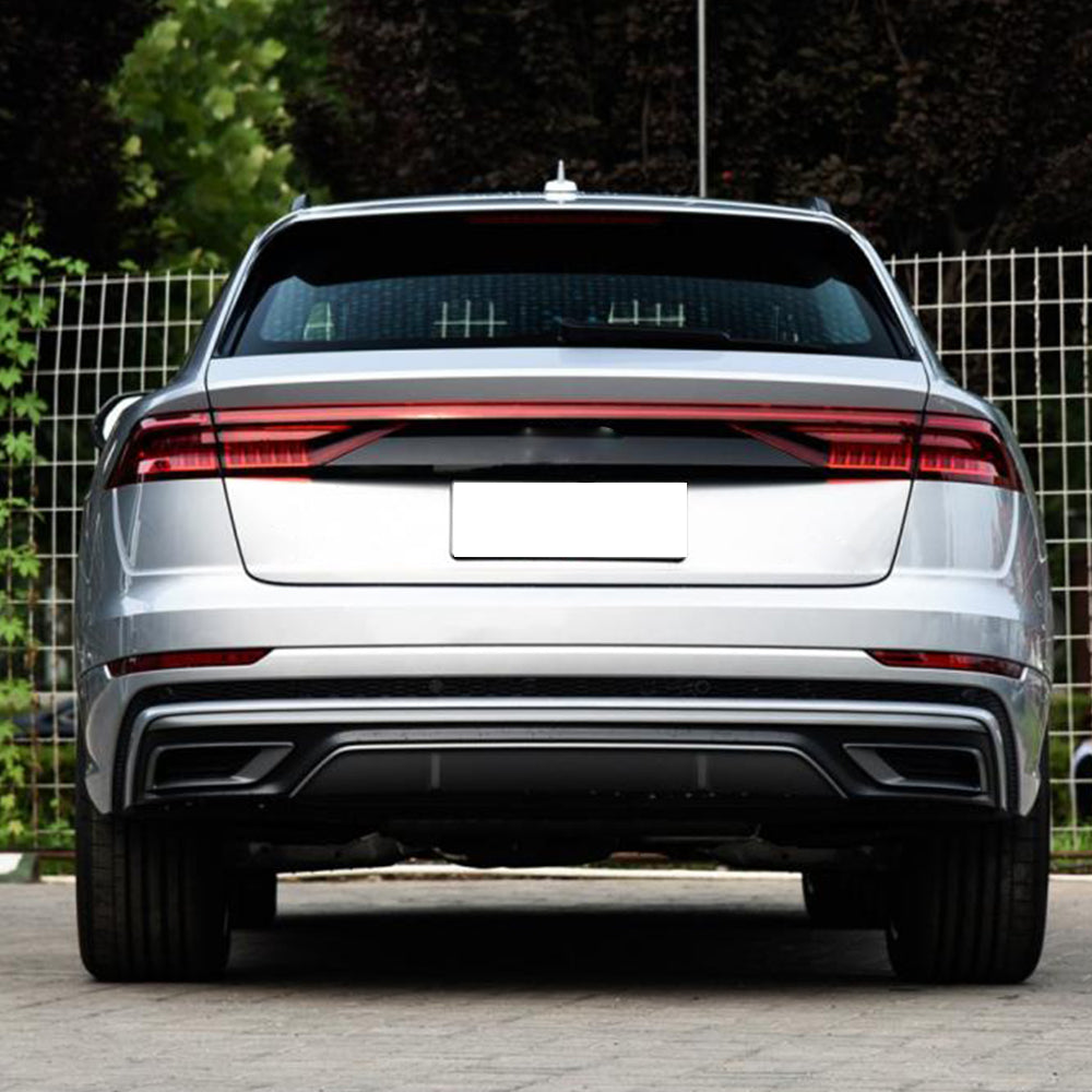 Audi Q8 SQ8 Sport Utility 4-Door 2019-2022 Rear Bumper Diffuser Carbon Fiber