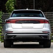 Audi Q8 SQ8 Sport Utility 4-Door 2019-2022 Rear Bumper Diffuser Carbon Fiber