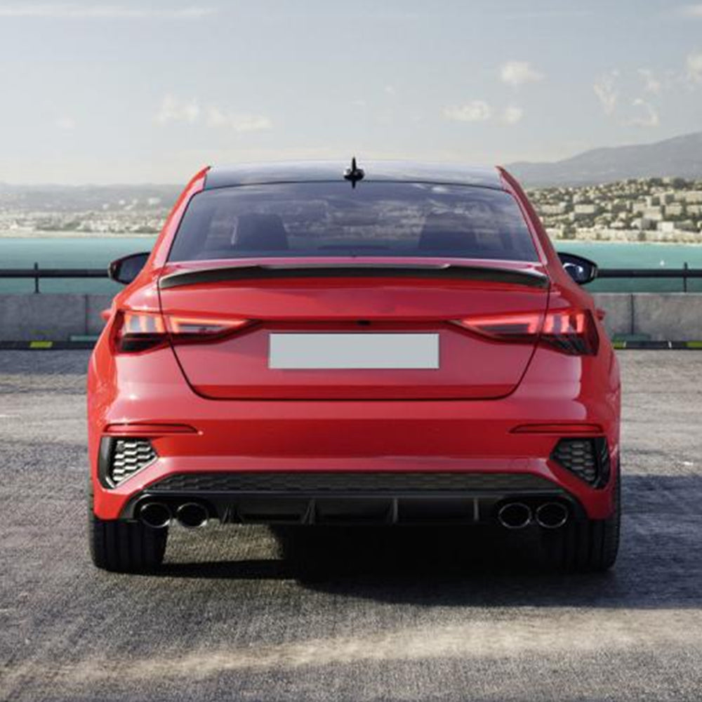 Audi S3 8Y Sedan 2021-2023 Rear Bumper Diffuser Carbon Fiber