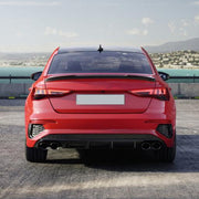 Audi S3 8Y Sedan 2021-2023 Rear Bumper Diffuser Carbon Fiber