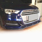 Audi A3 S Line / S3 8V.5 Sedan Carbon Fiber Front Bumper Lip 2017–2019