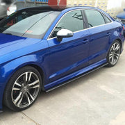 Audi S3 A3 Sline 8V 8V.5 Sedan 2014-2019 Side Skirts Carbon Fiber