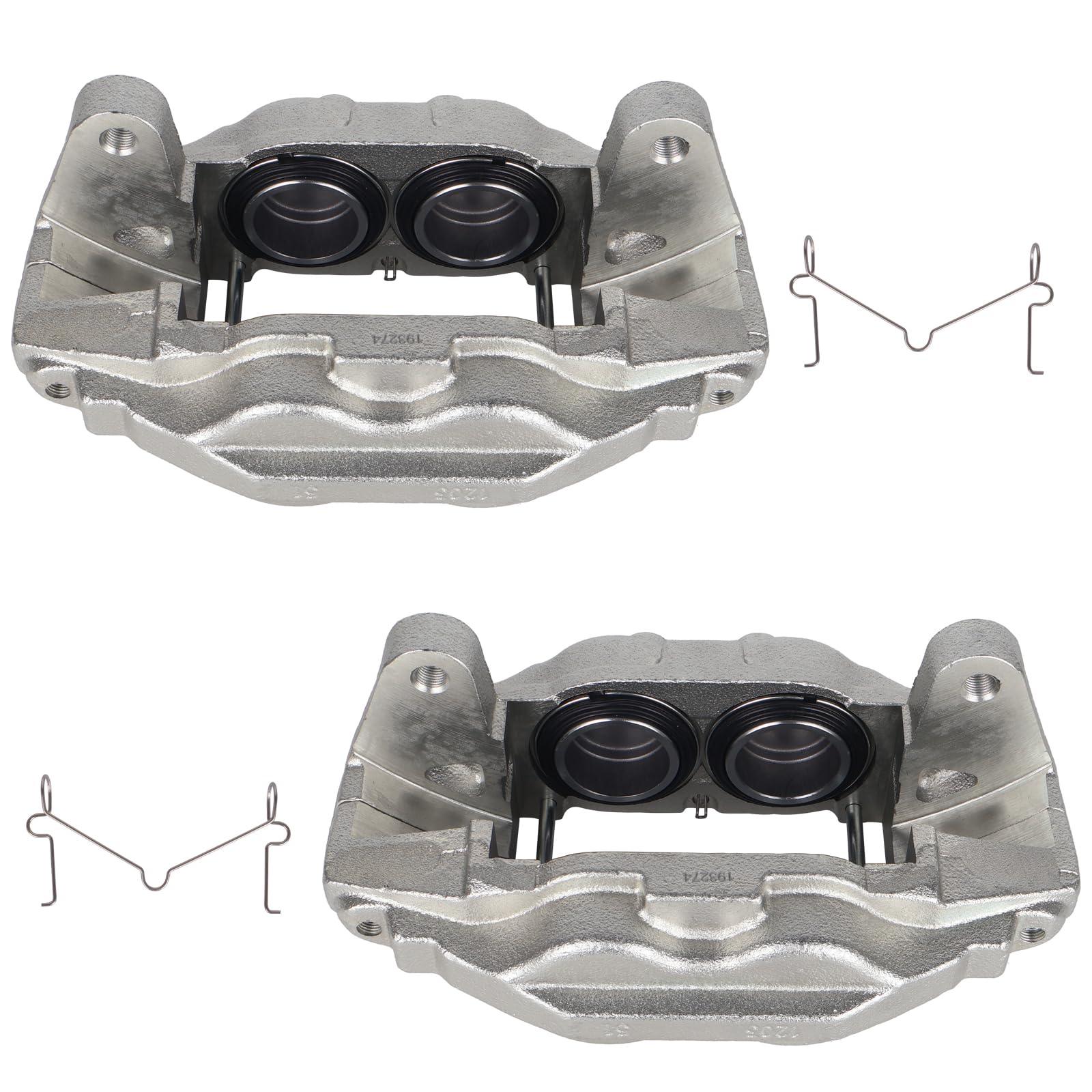 2Pcs Front Brake Caliper Assembly with Bracket for 07-16 Toyota Tundra, 08-16 Sequoia
