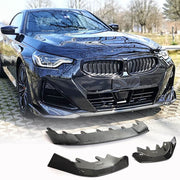 BMW 2 Series G42 220i 230i M Sport M240i xDrive Coupe 2022UP Front Bumper Lip Carbon Fiber
