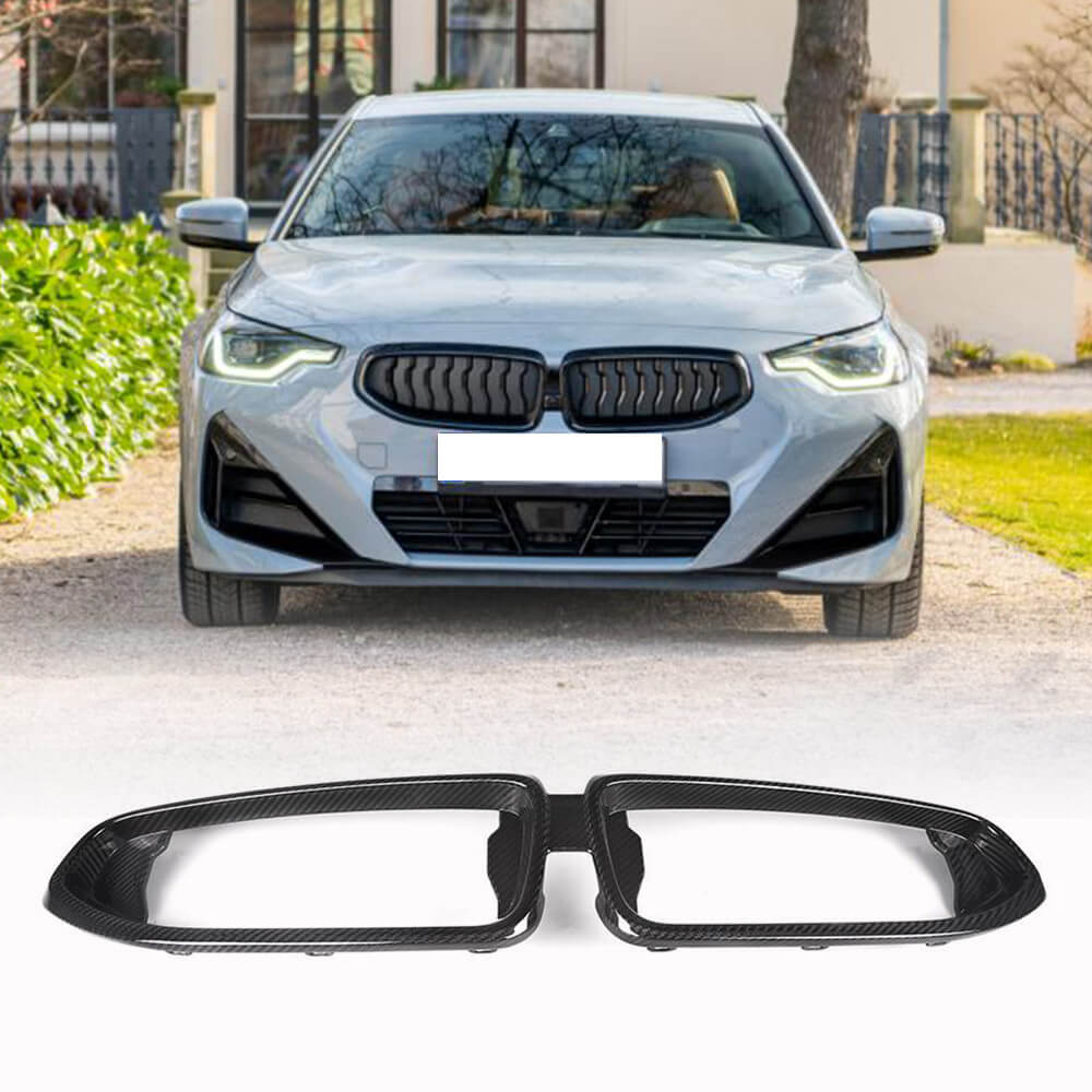 BMW 2 Series G42 220i 230i M Sport M240i xDrive Coupe 2021+ Front Grille Dry Carbon Fiber