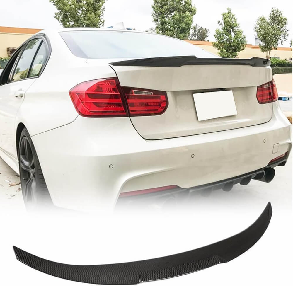 BMW 3 Series F30 320i 325i 328i 335i 340i Sedan 2012-2018 Rear Trunk Spoiler Carbon Fiber Look ABS