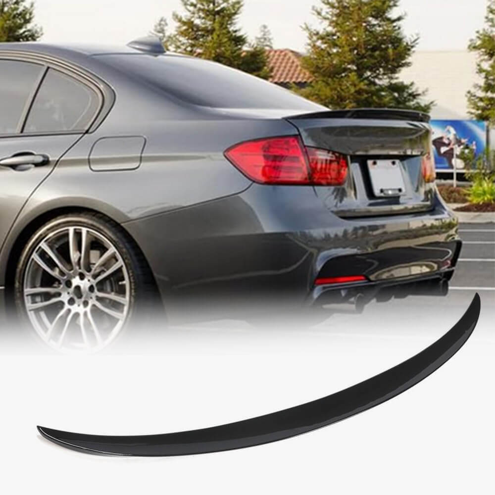 BMW 3 Series F30 2012-2018 Rear Trunk Spoiler Glossy Black ABS