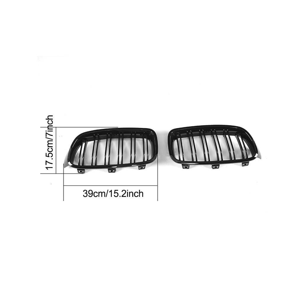 BMW 3 Series F30 F35 Sedan 4-Door 2012-2018 Front Grille Glossy Black ABS