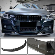 BMW 3 Series F30 M Sport 2012-2018 Front Bumper Lip Carbon Fiber