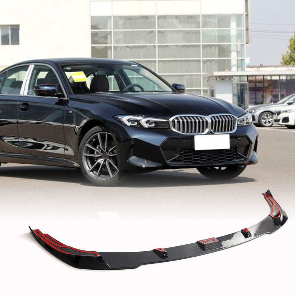 BMW 3 Series G20 G28 LCI M-Sport 2022-2023 Front Bumper Lip Carbon Fiber