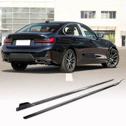 BMW 3 Series G20 G28 LCI M Sport Base Sedan 4-Door 2020-2024 Side Skirts Carbon Fiber