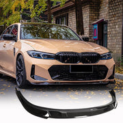 BMW 3 Series G20 LCI M-Sport 330i Sedan 4-Door 2022-2023 Front Bumper Lip Carbon Fiber