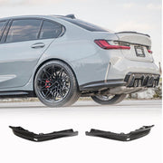 Carbon Fiber Rear Bumper Splitters  for BMW 3 Series G80 M3 Sedan 2021-2022 Replacement Style