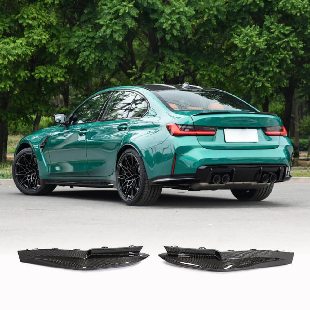 BMW 3 Series G80 M3 2021-2022 Rear Bumper Splitter Dry Carbon Fiber