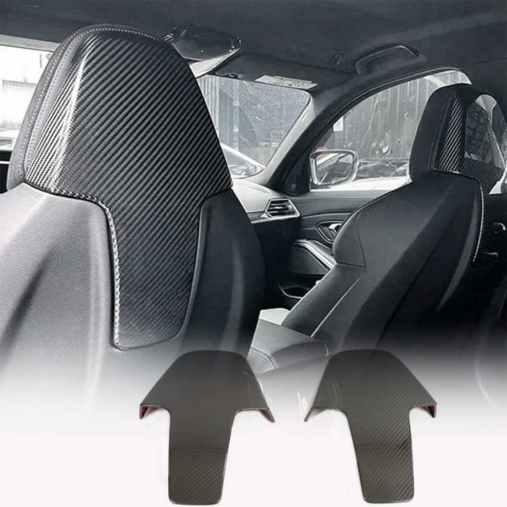 BMW 3 Series G80 M3 G82 G83 M4 2021-2024 Seat Back Cover Dry Carbon Fiber