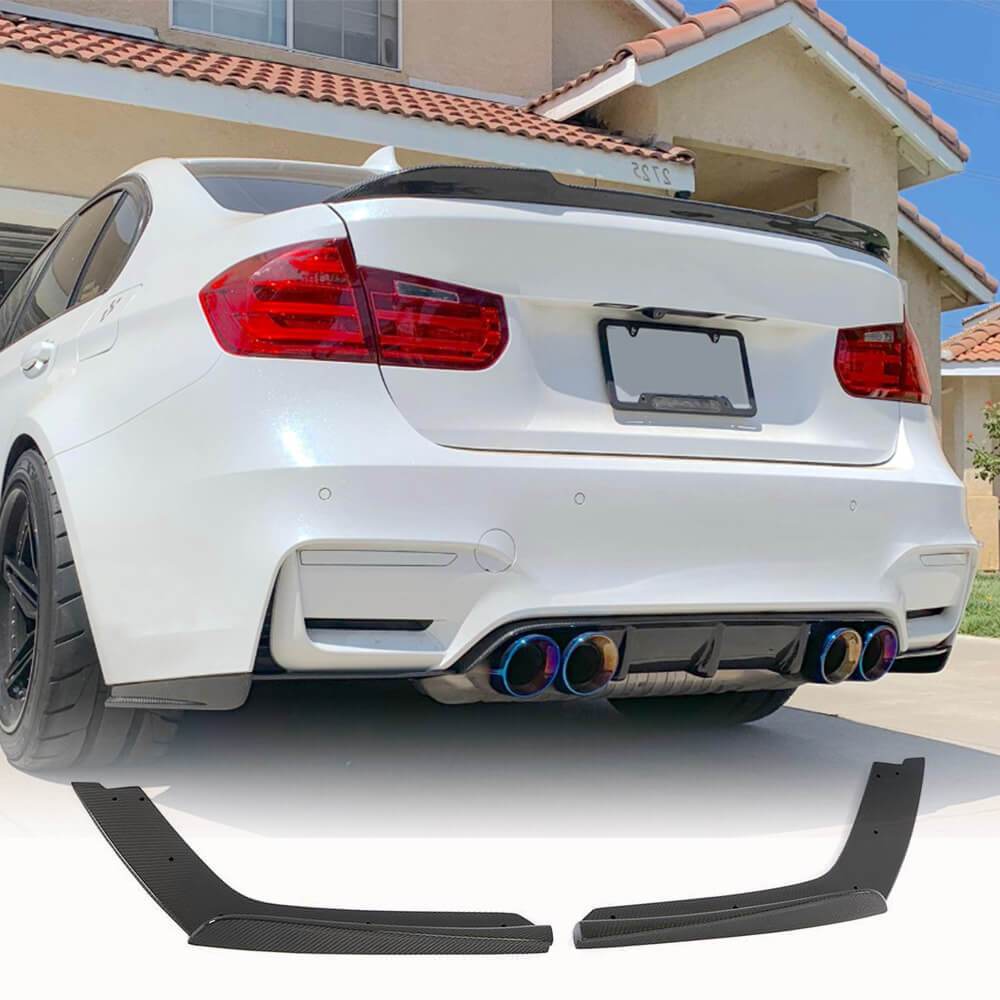 BMW 4 Series F82 M4 2013-2018 Rear Bumper Splitters Full Carbon Fiber