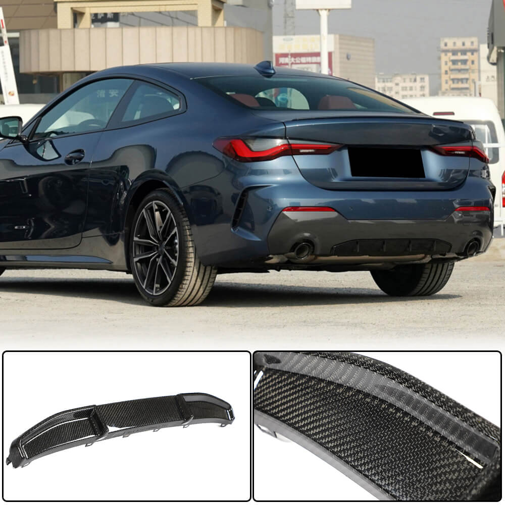 BMW 4 Series G22 G23 420i 430i M Sport M440i 2020+ Rear Bumper Diffuser Carbon Fiber