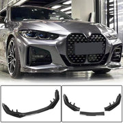 BMW 4 Series G22 G23 420i 430i M Sport M440i 2020-2022 Front Bumper Lip Carbon Fiber