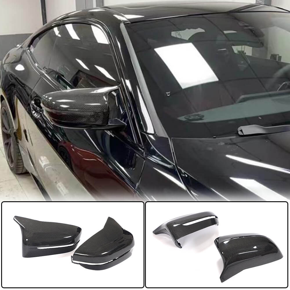 BMW 4 Series G22 G23 2020-2023 Side Mirror Covers Replacement Style Carbon Fiber