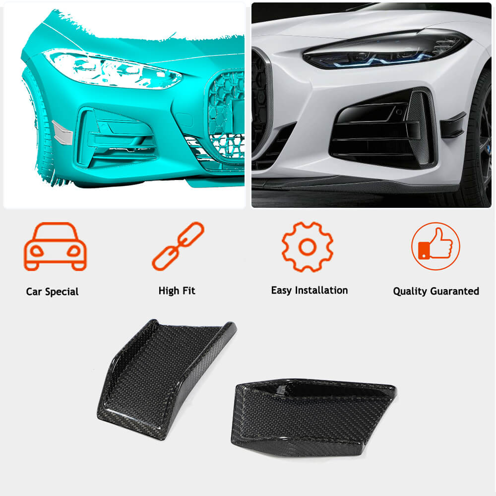 BMW 4 Series G22 G23 420i 430i M Sport M440i Front Bumper Vents Carbon Fiber/ABS