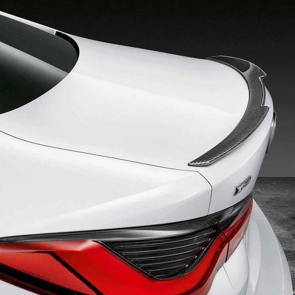 BMW 4 Series G22, G82 M4 Coupe 2021-2025 Rear Trunk Spoiler Carbon Fiber