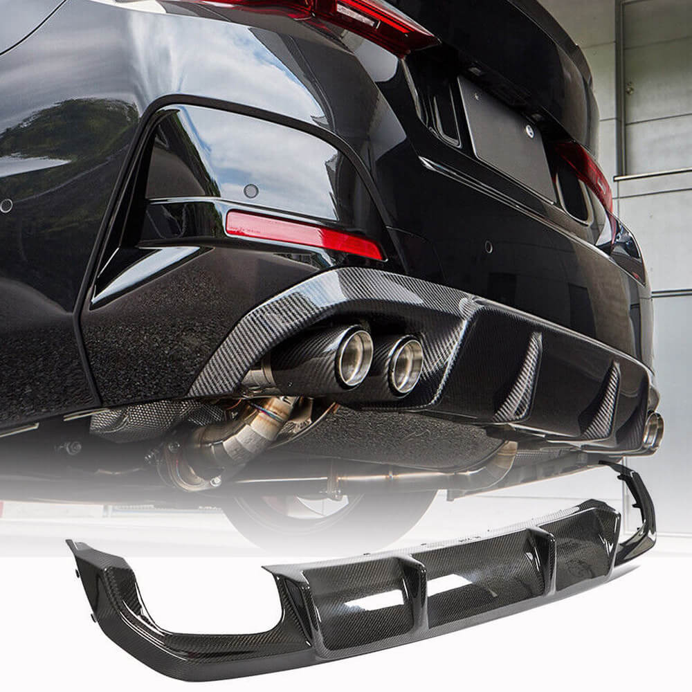 BMW 4 Series G26 420i 430i 440i 2021-2023 Rear Bumper Diffuser Carbon Fiber