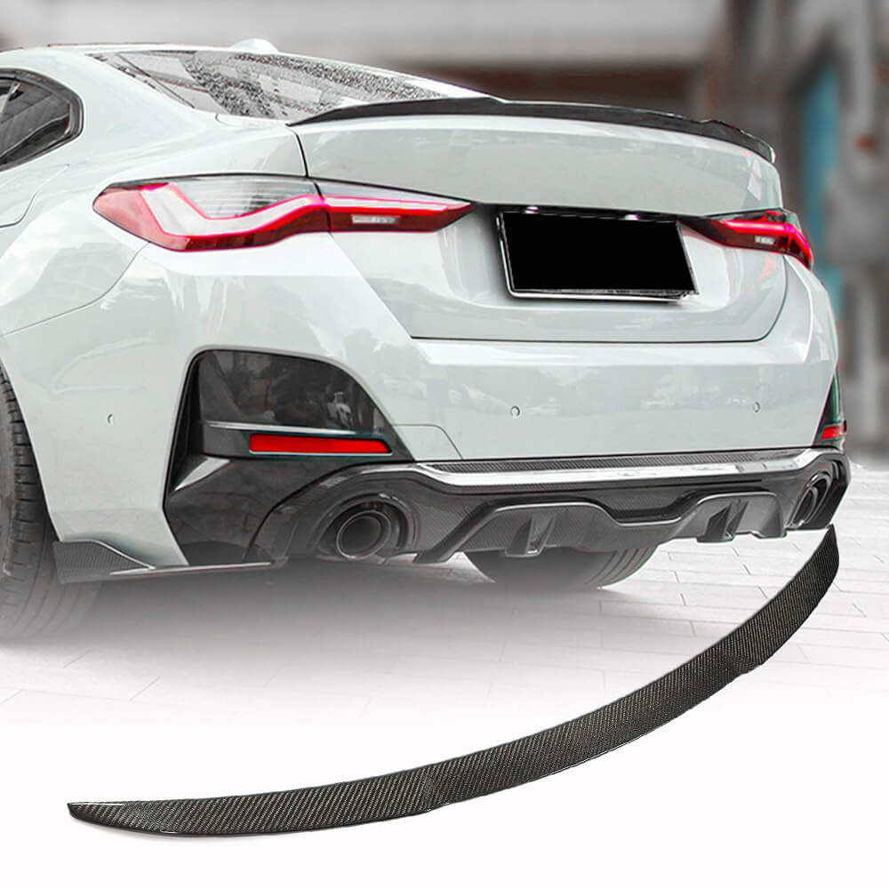 BMW 4 Series G26 i4 2021UP Rear Trunk Spoiler Carbon Fiber