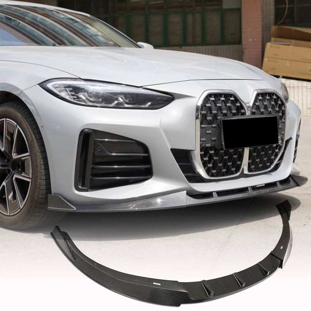 BMW 4 Series G26 420i 430i M Sport M440i 2021-2023 Front Bumper Lip Carbon Fiber