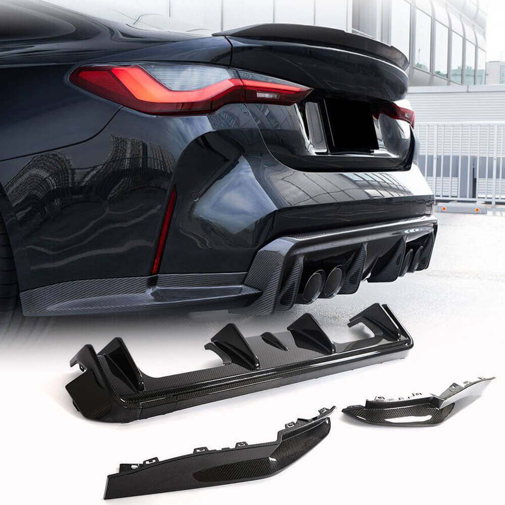 BMW 4 Series G82 G83 M4 2021-2023 Rear Bumper Diffuser Carbon Fiber