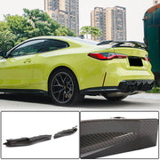 BMW 4 Series G82 G83 M4 2021-2023 Rear Bumper Splitters Dry Carbon Fiber
