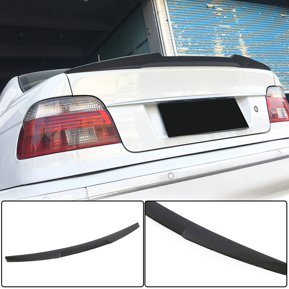 BMW 5 Sereis E39 520i 523i 525i 528i 530i 535i 540i Carbon Fiber Rear Trunk Spoiler Boot Wing Lip