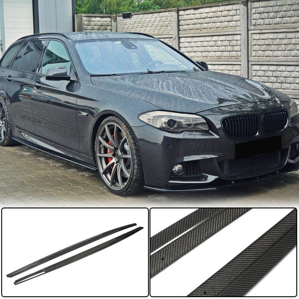 BMW F10 M Sport / M5 MP Style Carbon Fiber Side Skirts 2012–2016