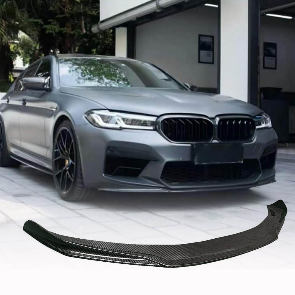 BMW 5 Series F90 M5 Sedan 2021UP Front Bumper Lip Carbon Fiber