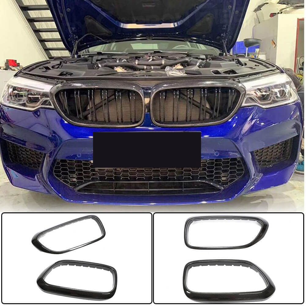 BMW 5 Series G30 520i 530i 540i M550i F90 M5 Pre-LCI 2017-2020 Front Grille Carbon Fiber