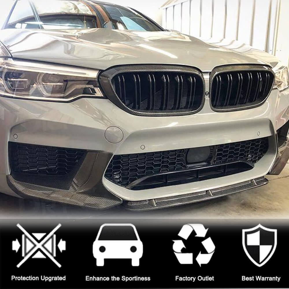 BMW 5 Series G30 520i 530i 540i M550i F90 M5 Pre-LCI 2017-2020 Front Grille Carbon Fiber