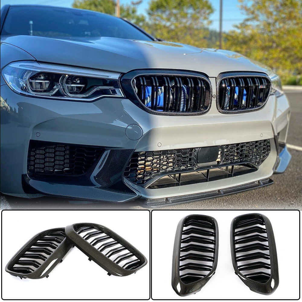BMW 5 Series G30 F90 M5 Pre-LCI 2017-2020 Front Grille Carbon Fiber