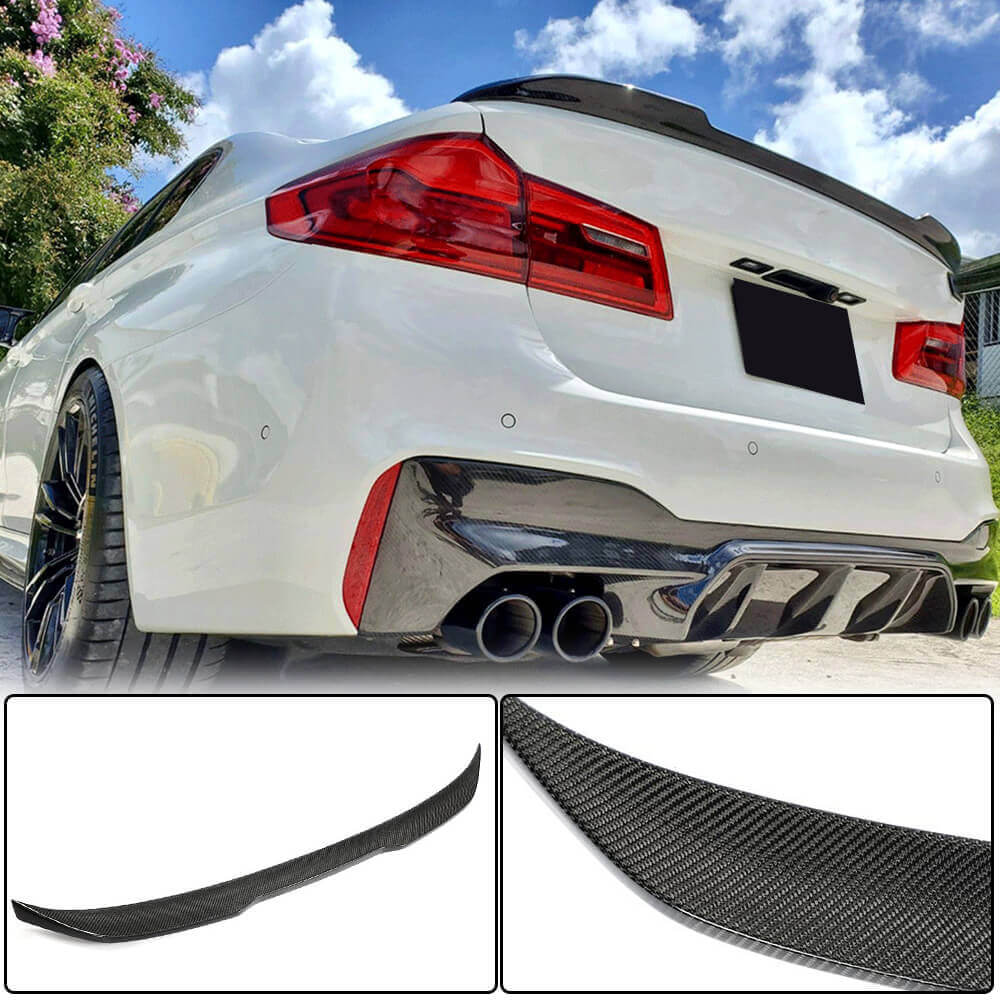 BMW 5 Series G30 F90 M5 2017-2023 Rear Trunk Spoiler Carbon Fiber