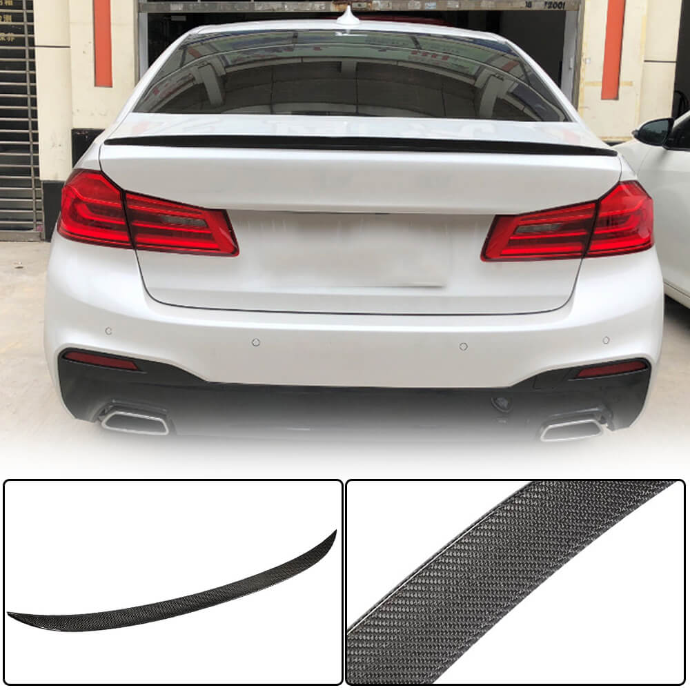 BMW 5 Series G30 F90 M5 2017-2023 Rear Trunk Spoiler Carbon Fiber