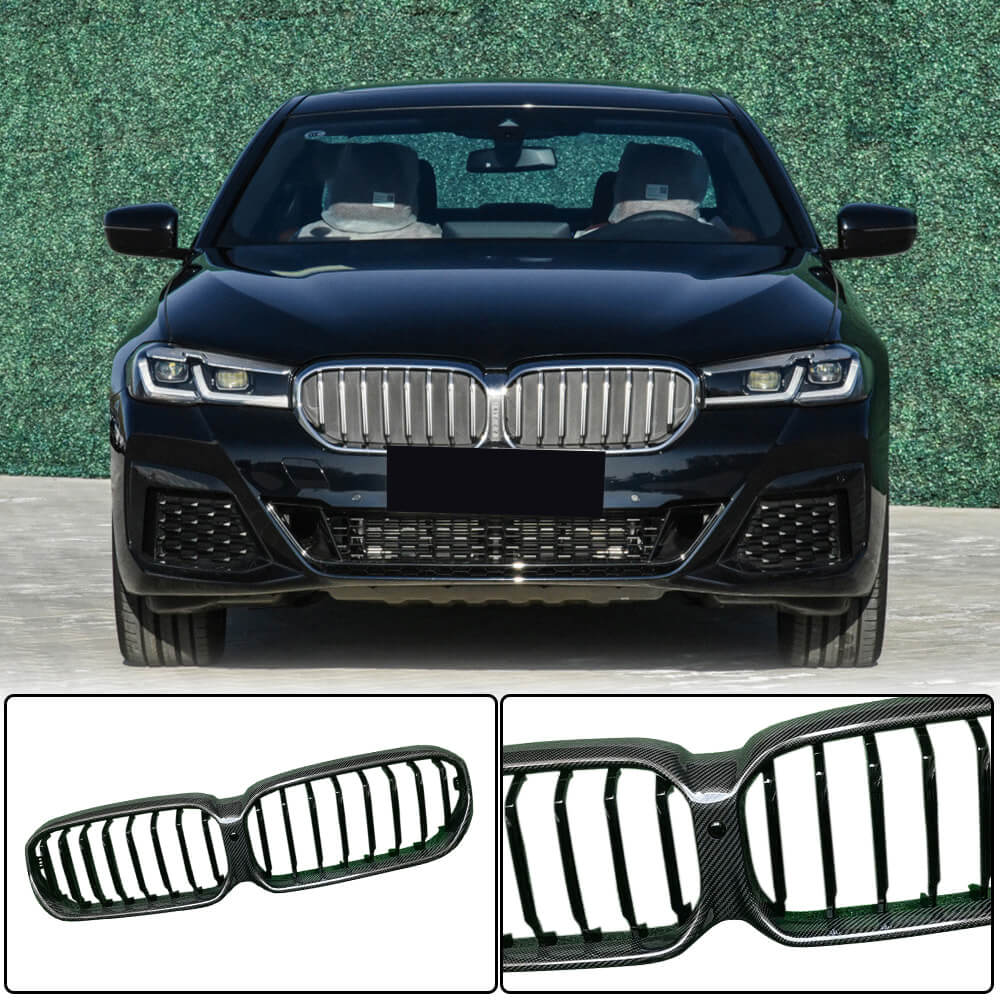 BMW 5 Series G30 G31 LCI 2021+ Front Grille Carbon Fiber