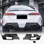 BMW 5 Series G90 G99 M5 2024UP Rear Bumper Diffuser Lip Spoiler Dry Carbon Fiber