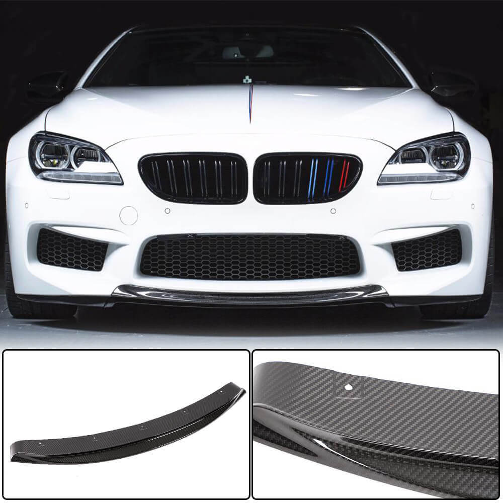 BMW 6 Series F06 F12 F13 M6 2013-2019 Front Bumper Lip Dry Carbon Fiber