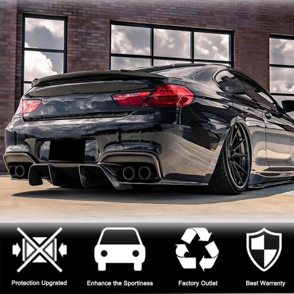 BMW 6 Series F06 F13 640i 650i M6 2012-2019 Rear Trunk Spoiler Carbon Fiber