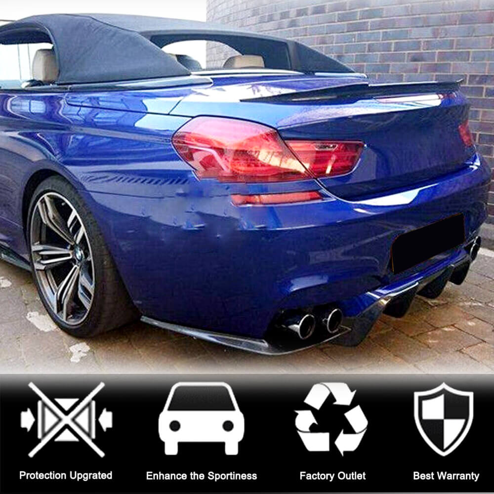 BMW 6 Series F12 640i 650i M6 Convertible 2013-2018 Rear Trunk Spoiler Carbon Fiber/FRP