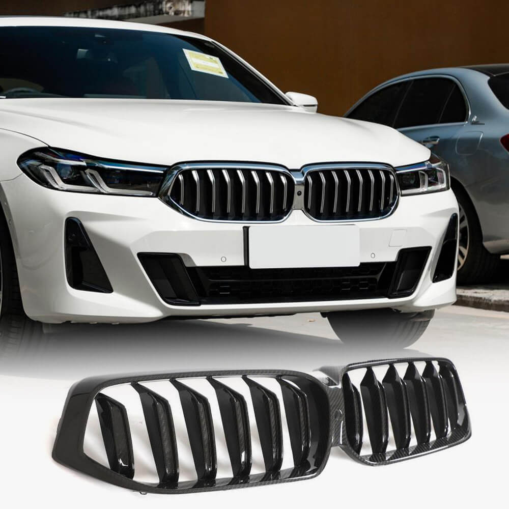 BMW 6 Series GT G32 LCI 2021-2023 Front Grille Dry Carbon Fiber