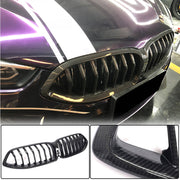 BMW 8 Series G14 G15 G16 840i M850i 2018-2022 Front Bumper Kidney Grille Dry Carbon Fiber