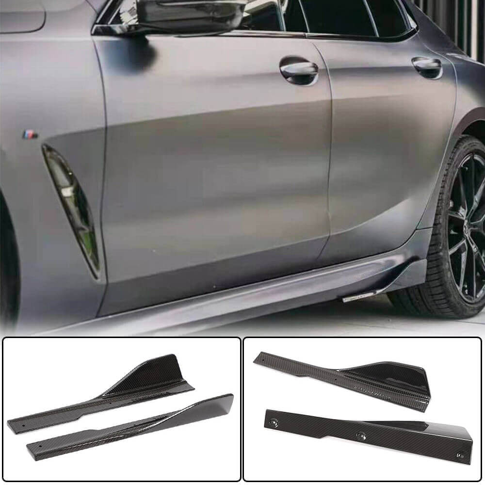 BMW 8 Series G16 M Sport F93 M8 2018-2021 Side Skirts Splitters Dry Carbon Fiber