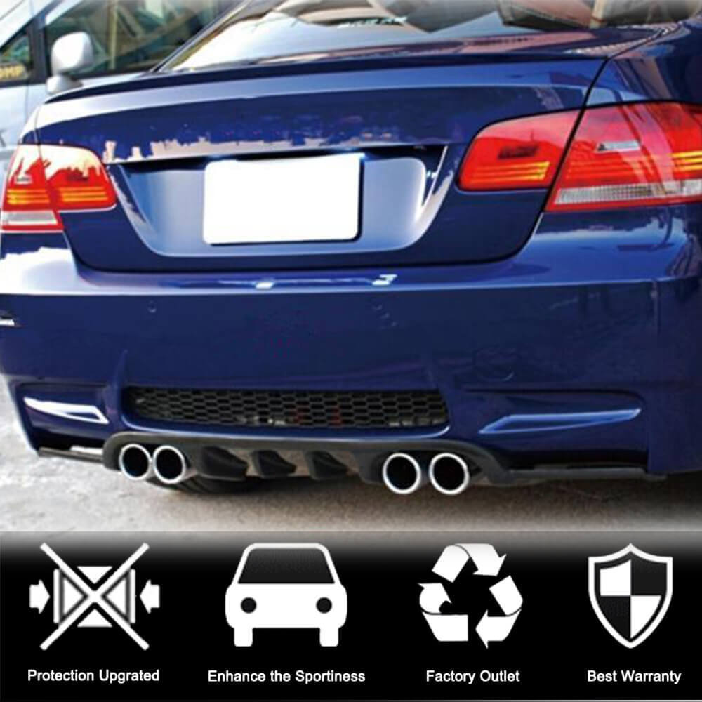 BMW 3 Series E92 E93 M3 2008-2013 Rear Bumper Diffuser Carbon Fiber